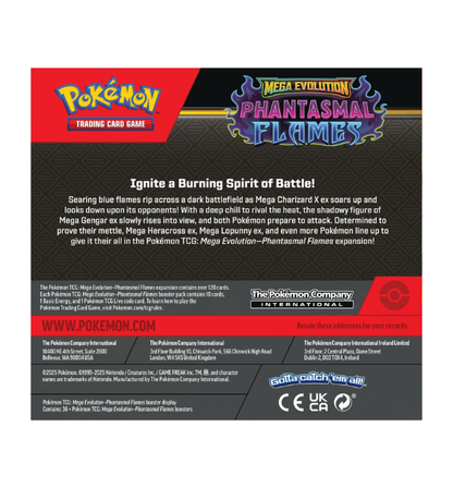 Pokémon Mega Evolution (ME02) Phantasmal Flames Booster Box
